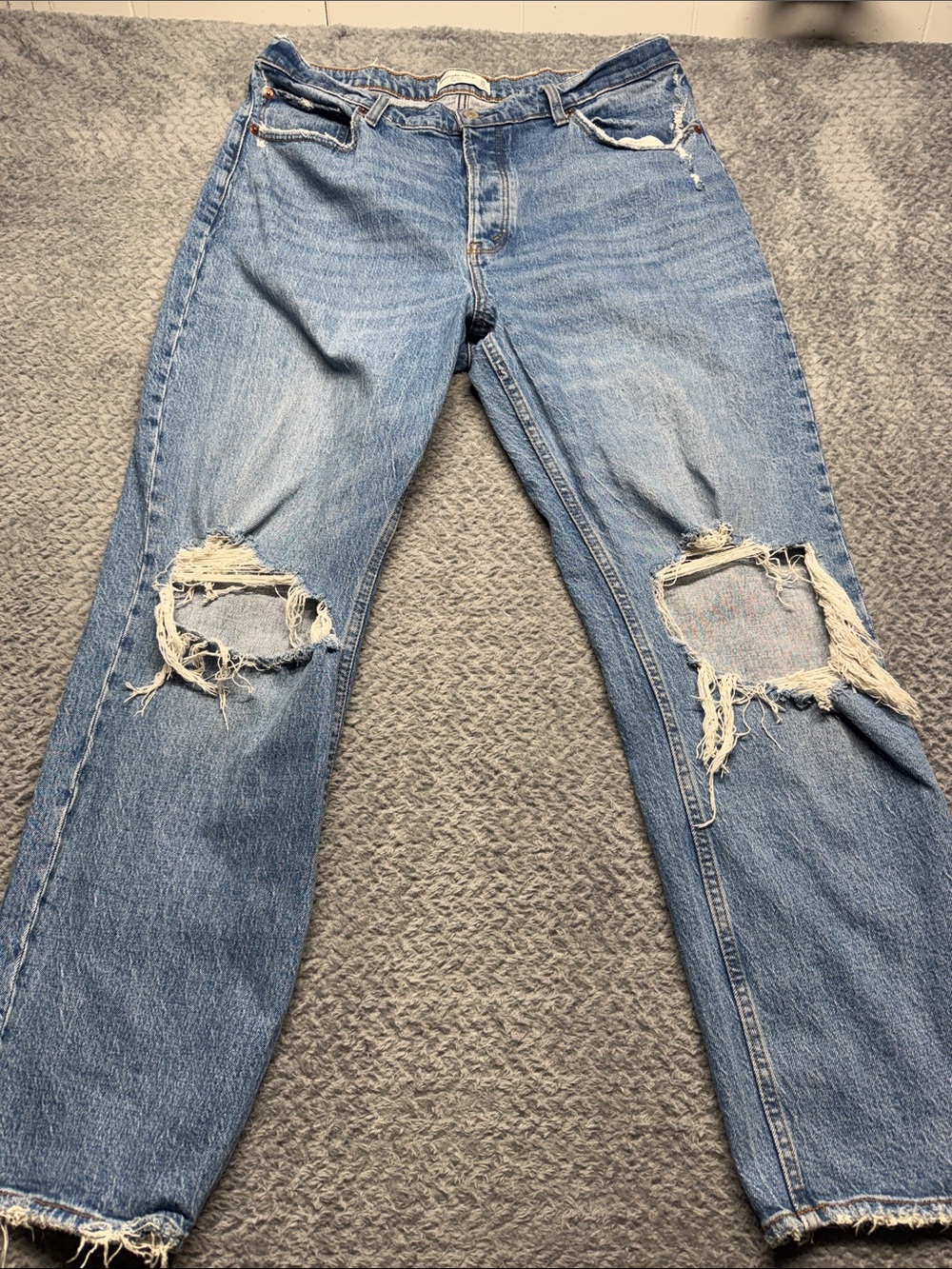 Abercrombie & Fitch Light Blue Straight Jeans
